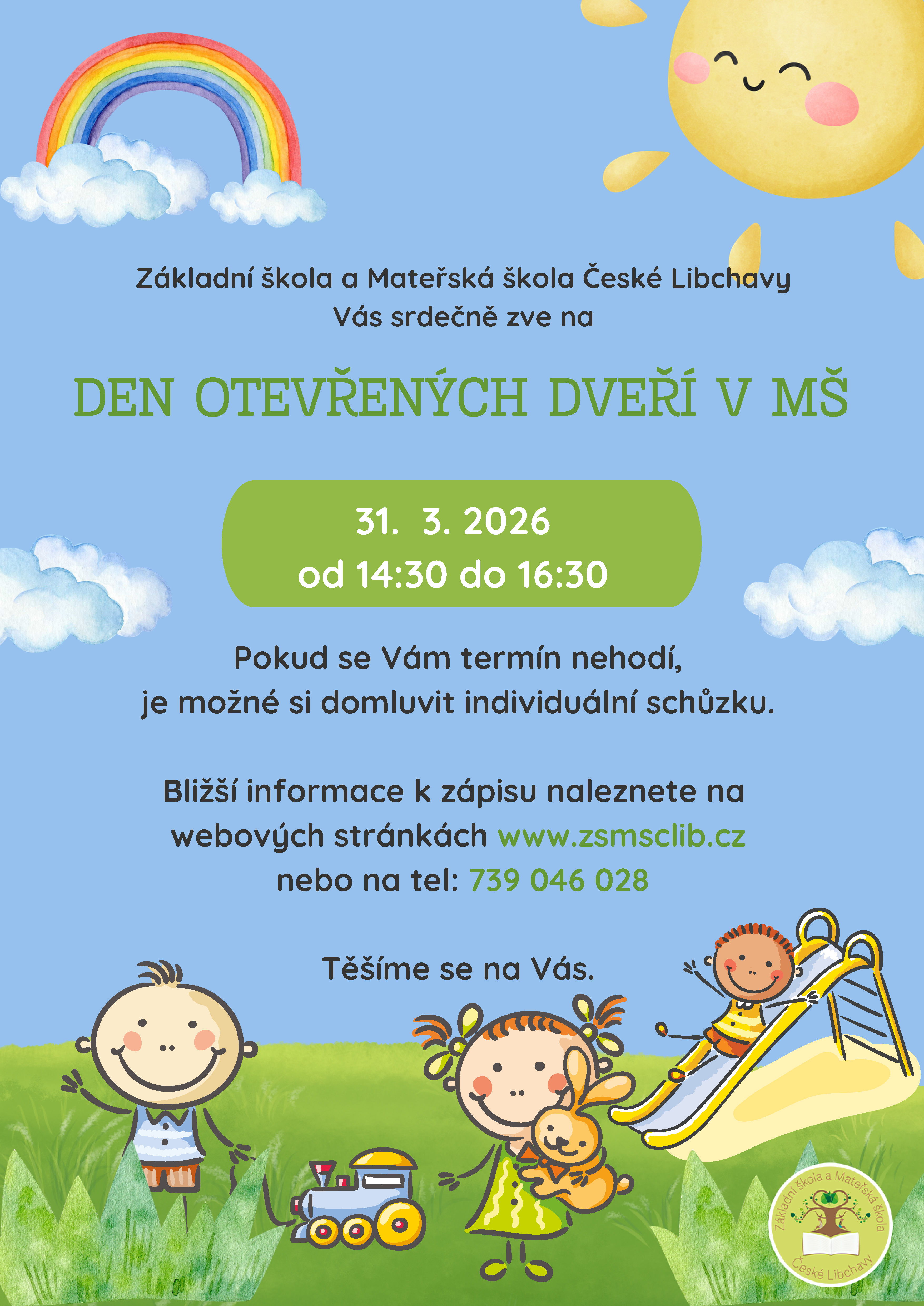 Plakát Den otevřených dveří a zápis Stránka 1